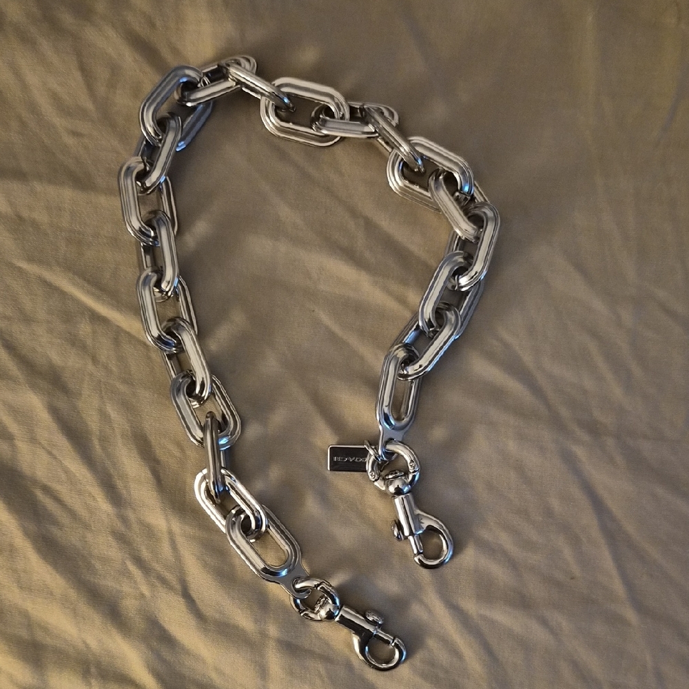 Coach Silver Chain Link Bag Chain